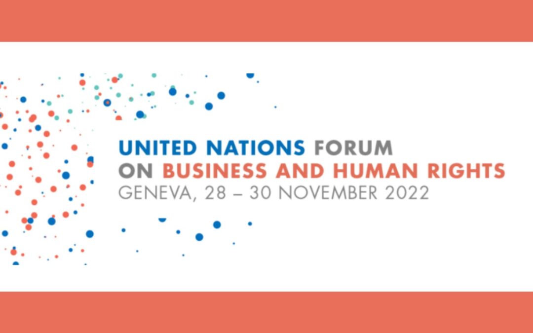 Dołącz do nas na sesję dot. EŚW podczas 11. Forum ONZ dot. biznesu i praw człowieka już 28 listopada 2022!