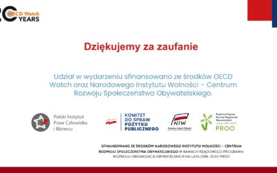 Polski Instytut Praw Człowieka i Biznesu | Uczestnictwo PIHRB w obchodach 50-lecia Wytycznych OECD w Paryżu Uczestnictwo PIHRB w obchodach 50-lecia Wytycznych OECD w Paryżu