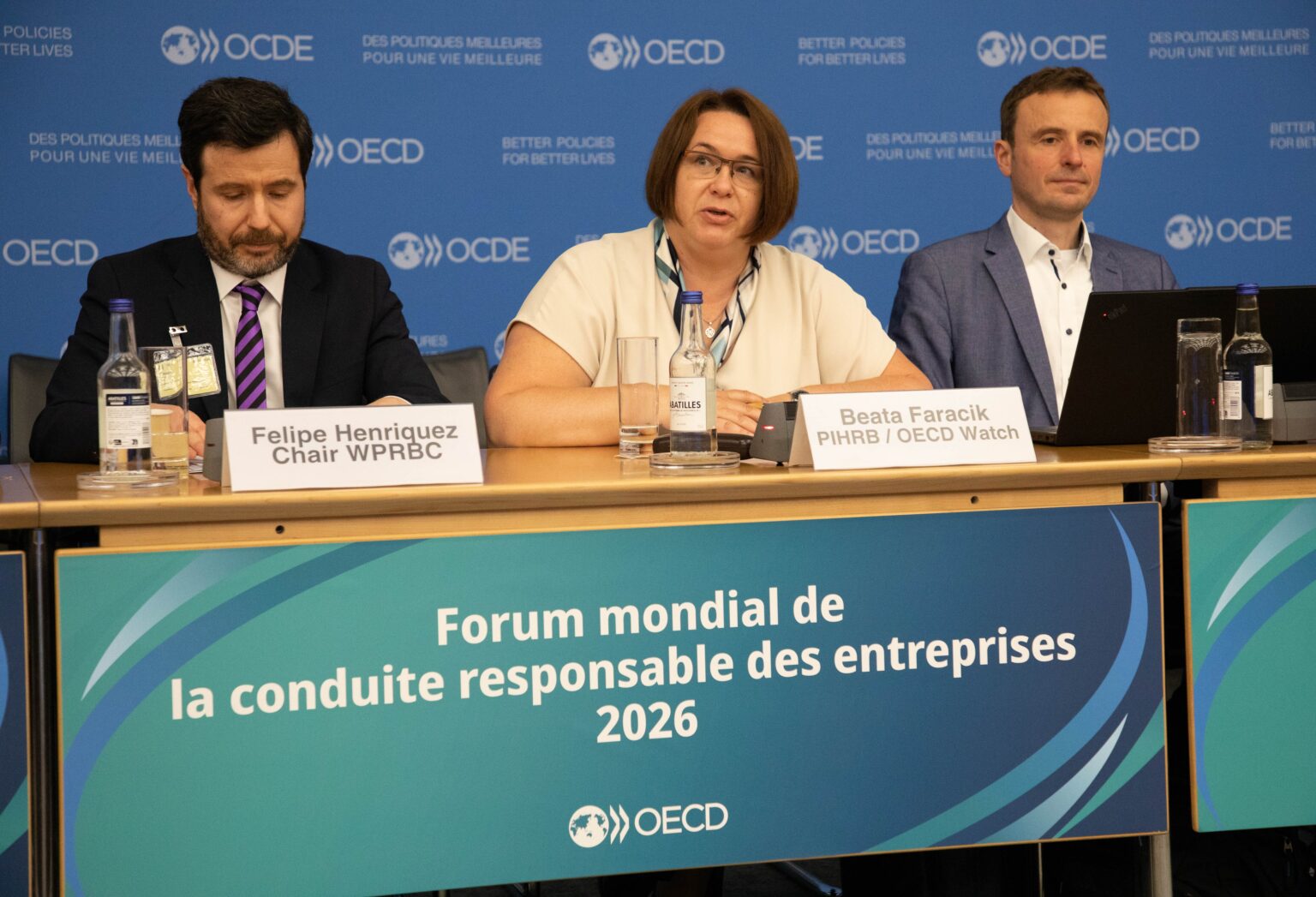 Polski Instytut Praw Człowieka i Biznesu | Uczestnictwo PIHRB w obchodach 50-lecia Wytycznych OECD w Paryżu beata oecd